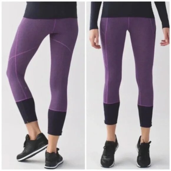 Lululemon Rebel Runner Crop Size 4 - Picture 1 of 15
